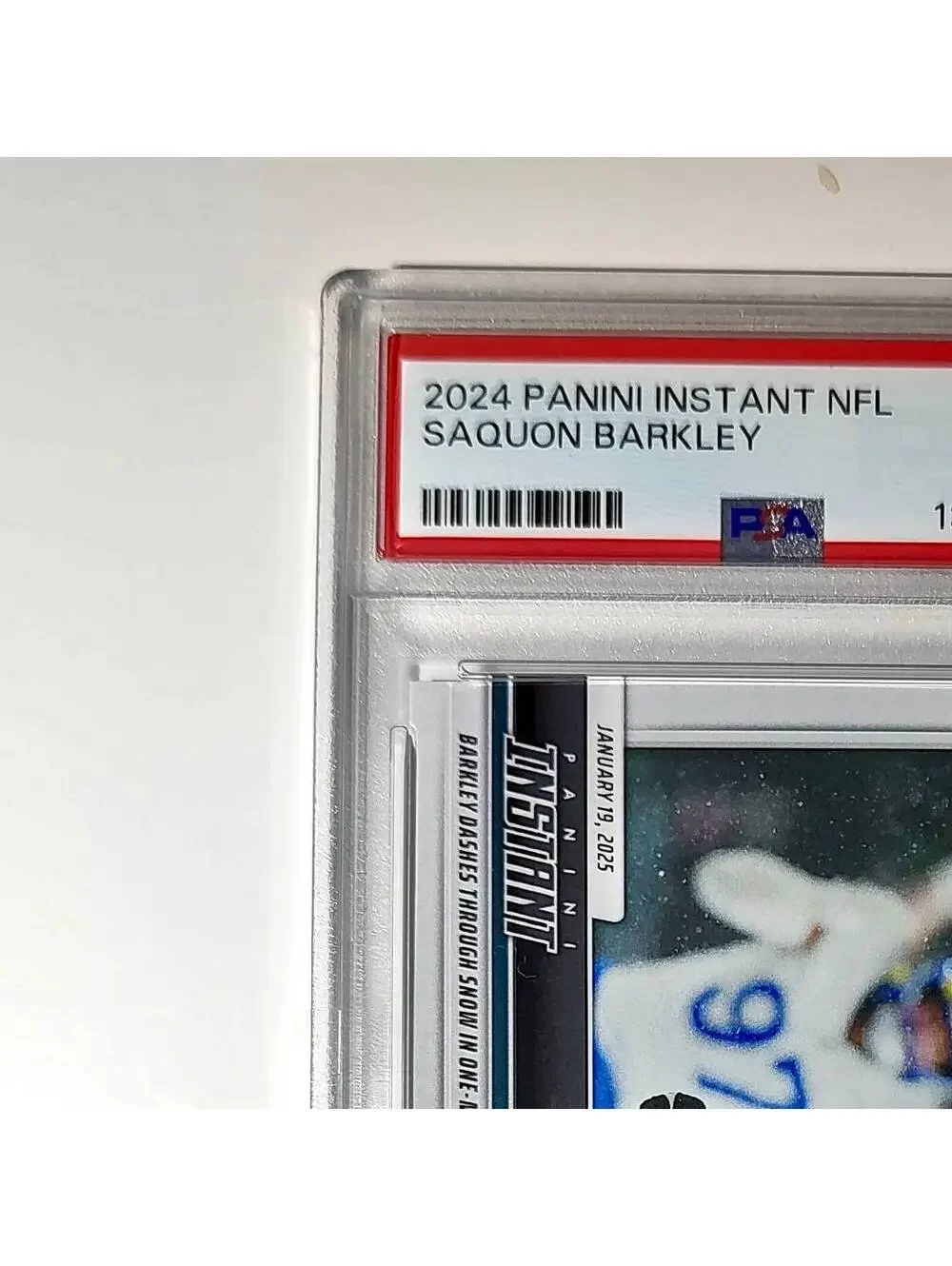 Saquon Barkley 2024 Panini Record Breaker NFL #270 Philadelphia Eagles PSA 10